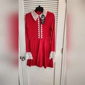" blessed be" Red killstar dress Medium